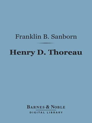 cover image of Henry D. Thoreau (Barnes & Noble Digital Library)